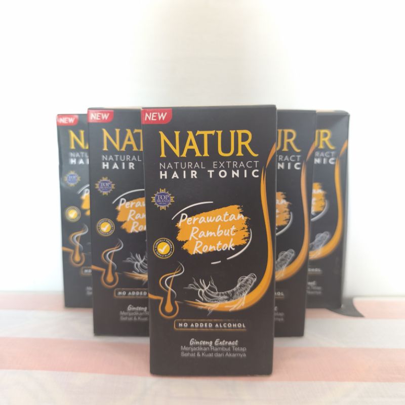 Jual Natur Hair Tonic Ginseng Extract 90ml | Shopee Indonesia
