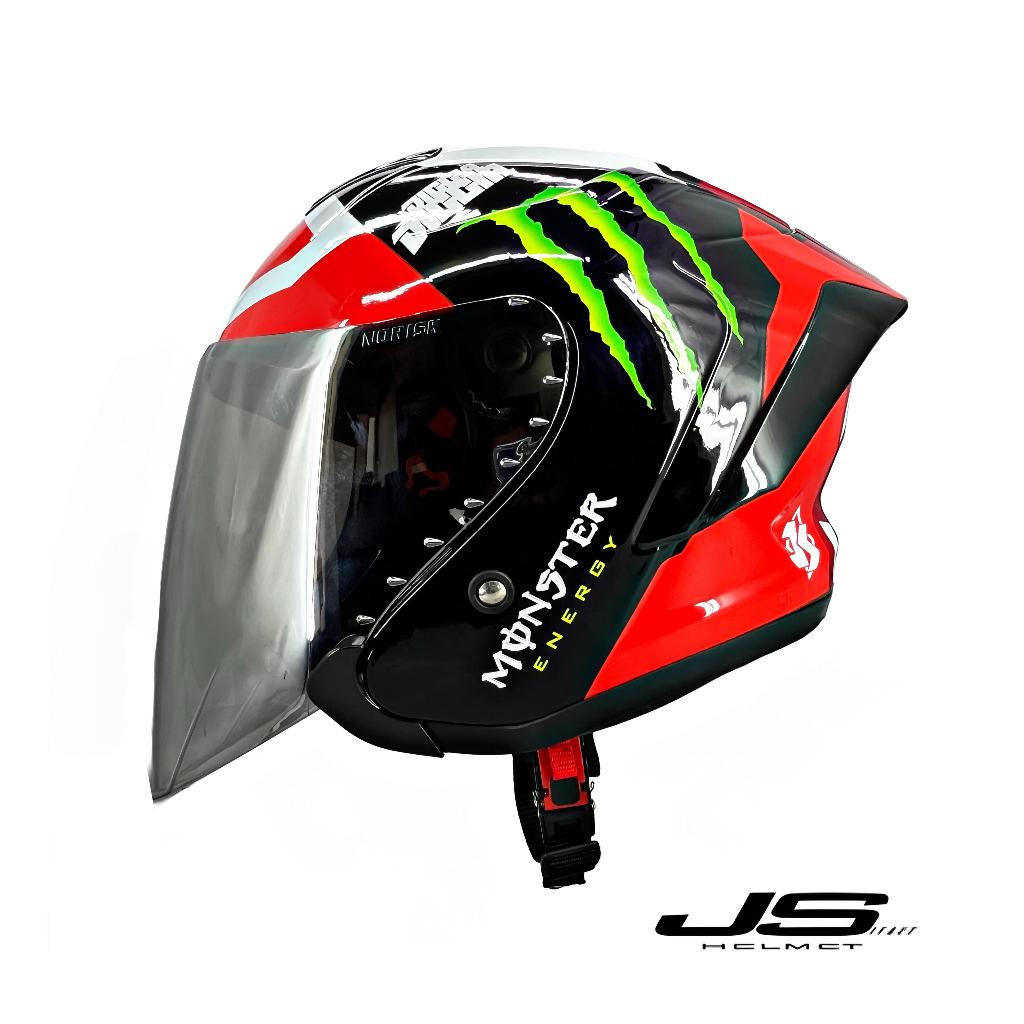 Jual Helm Half Face JS MONSTER SNI/Helm Keren/Helm Dewasa/Helm Cowok ...