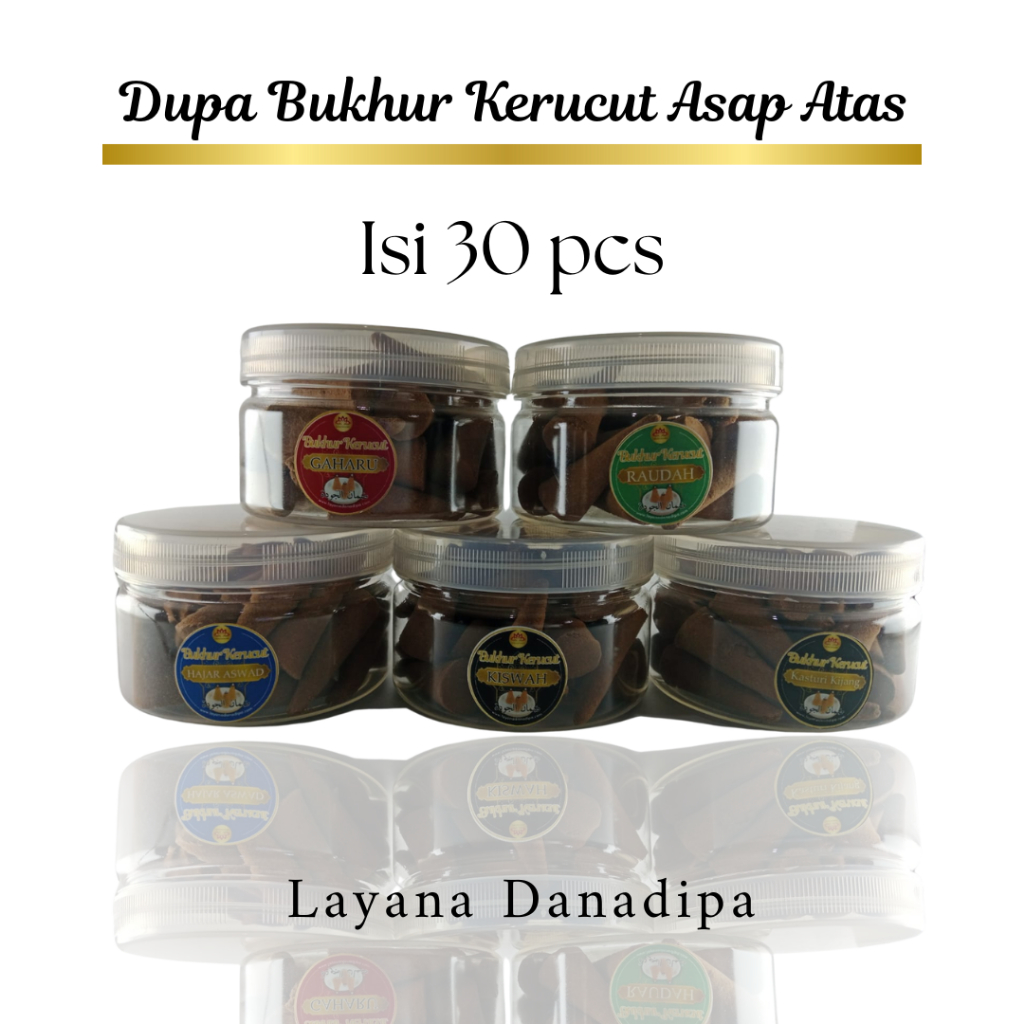 Jual Dupa Bukhur Kerucut Asap Atas Isi 30 pcs | Bukhur Kerucut Aroma ...