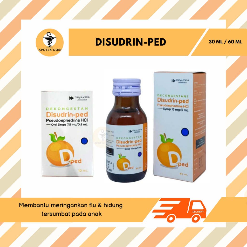 Jual DISUDRIN-PED DROPS 10 ML / DISUDRIN-PED SIRUP 60 ML / MERINGANKAN ...