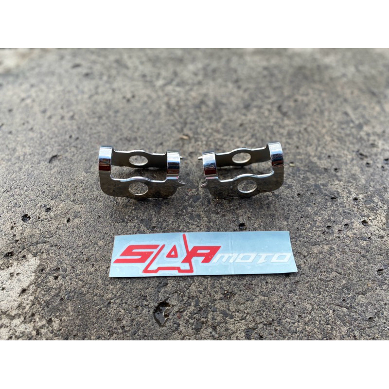 Jual klem samping stainles arem oval w175 ninja rr klem samping arem ...