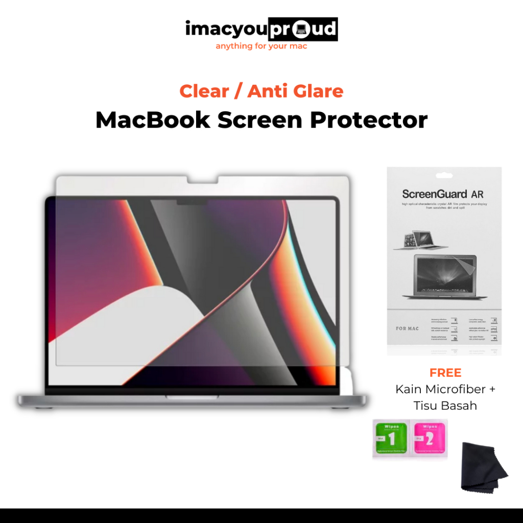 Jual Screen Protector Anti Gores Clear Glare Matte Doff MacBook Air Pro ...