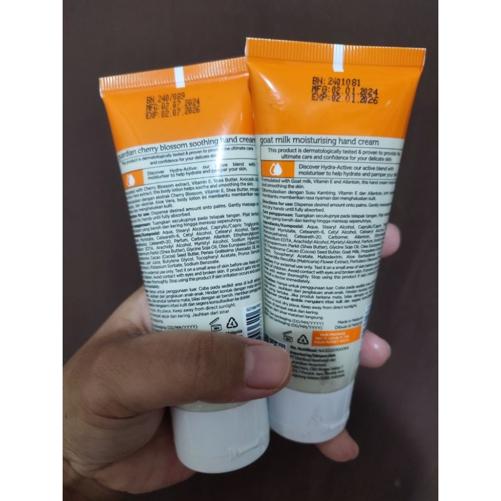 Jual Hand Cream Essential Guardian 100% ORIGINAL (exp 2026) | Shopee ...