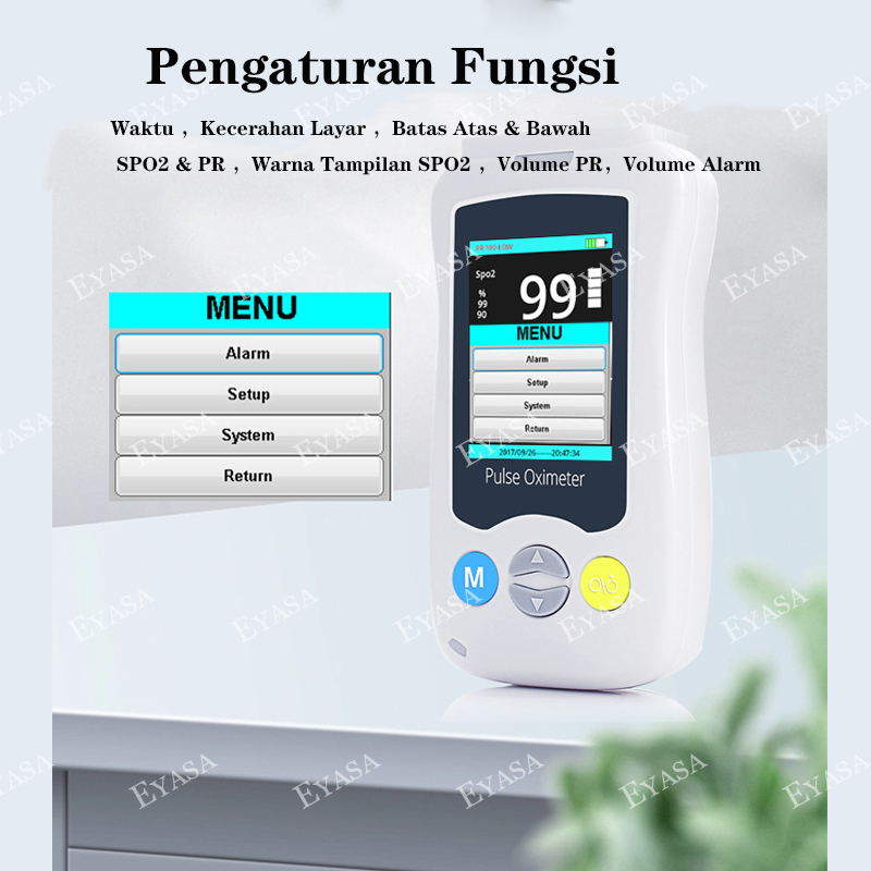 Jual [COD/Garansi] Handheld Pulse Oximeter Yonker YK-820 + Probe SpO2 ...