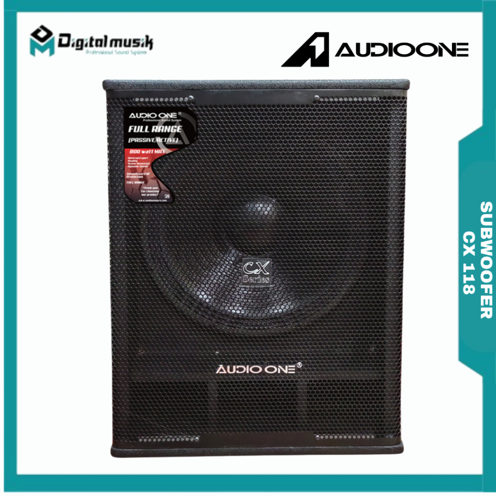 Jual AUDIO ONE Subwoofer Speaker Aktif Pasif CX 118 Fullrange 18 Super ...