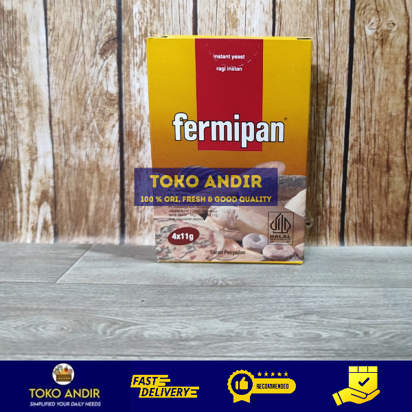 Jual Fermipan Ragi Instan Box 4 x 11g | Ragi Kue & Roti Mengembang ...