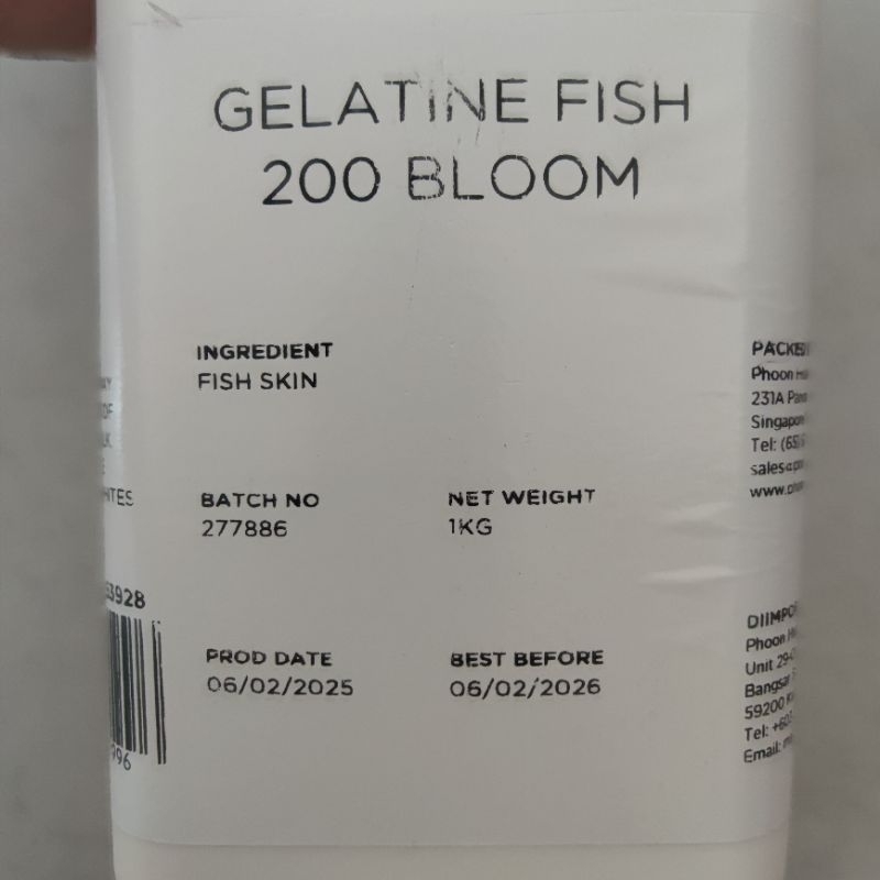 Jual Redman Fish Gelatine Powder 500gr Impor Halal Gelatin Ikan Bubuk ...