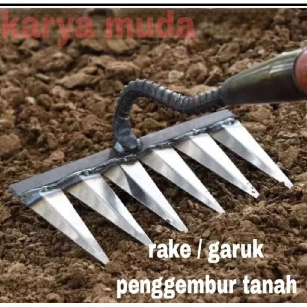 Jual (Rake)Alat garuk Rumput Liar Penggaruk Sampah Kotoran Hewan Bahan ...
