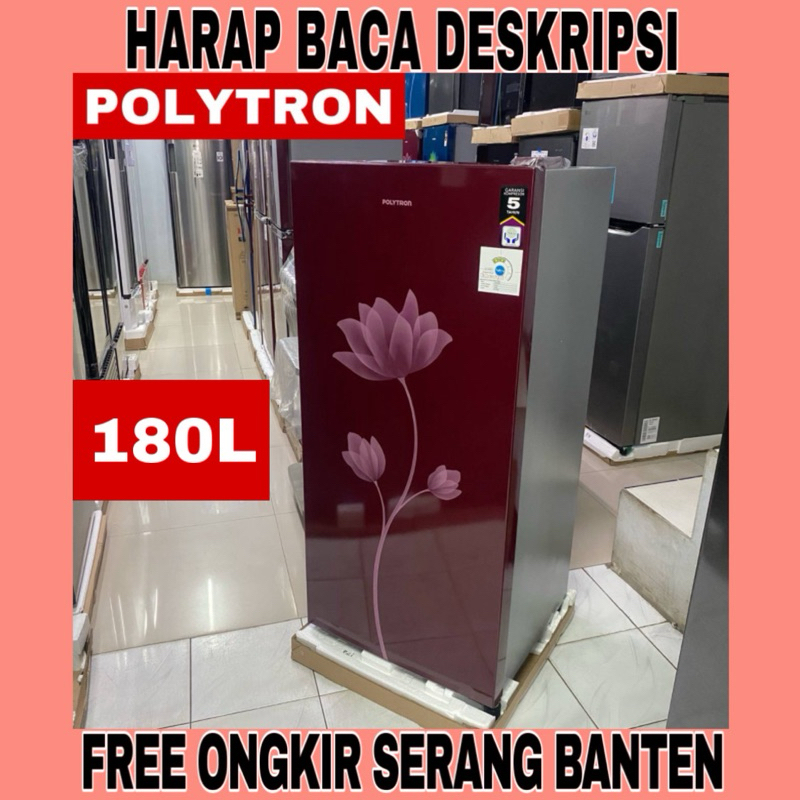 Jual LKulkas 1 Pintu Polytron 180 Liter PRB-189 R (FREE ONGKIR SERANG ...