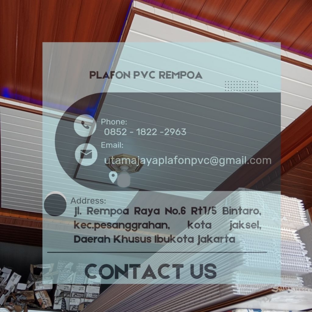 Jual Plafon PVC HARGA PERDUS Isi 15 lbr putih polos Glossy T500 ...