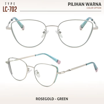 Colore.In Kacamata Cat Eye Photocromic Anti Radiasi Minus Fashion Wanita LC702 WB601 WB605 WB612