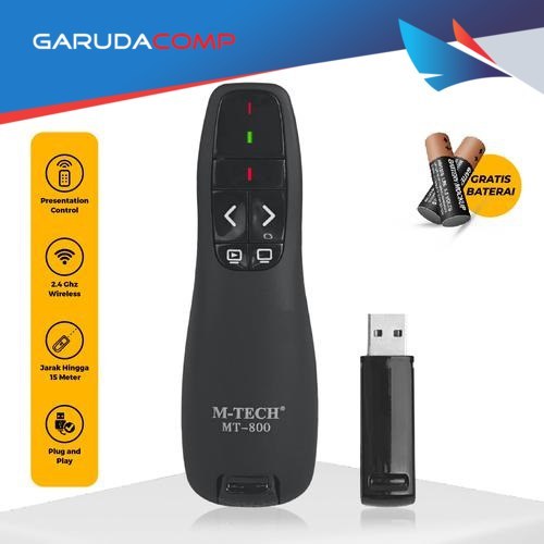 Jual M-TECH Wireless Presenter Laser Pointer MT800 Pointer Presentasi ...