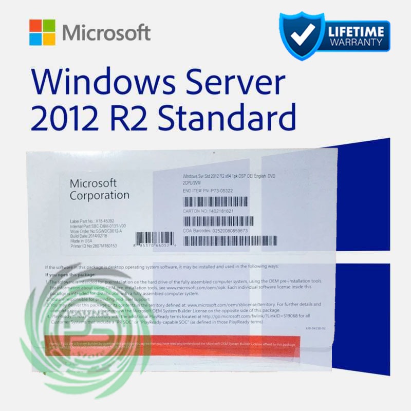 Jual Windows Server 2012 R2 Standar OEM (Full Pack Original 64 Bit ...