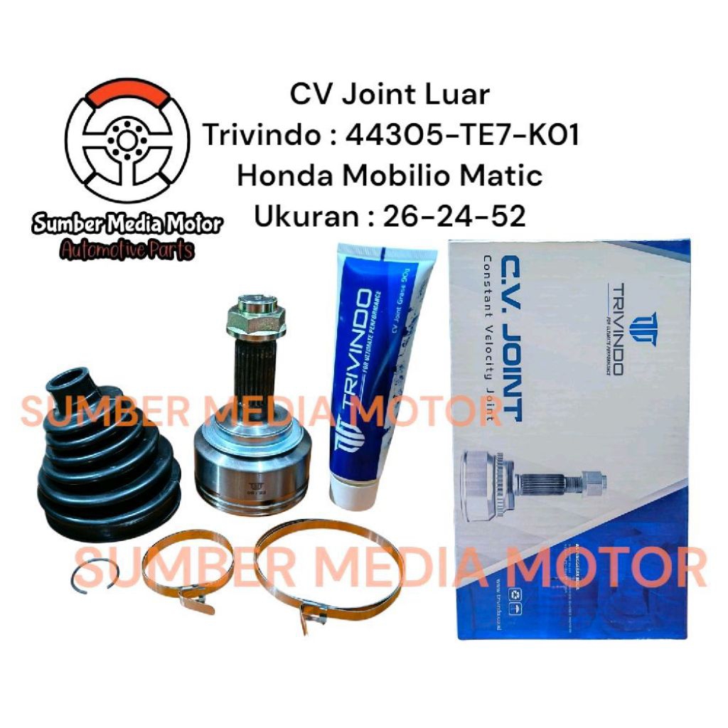 Jual Trivindo CV Joint Luar 44305-TE7-K01 Honda Mobilio 2014-2019 ...
