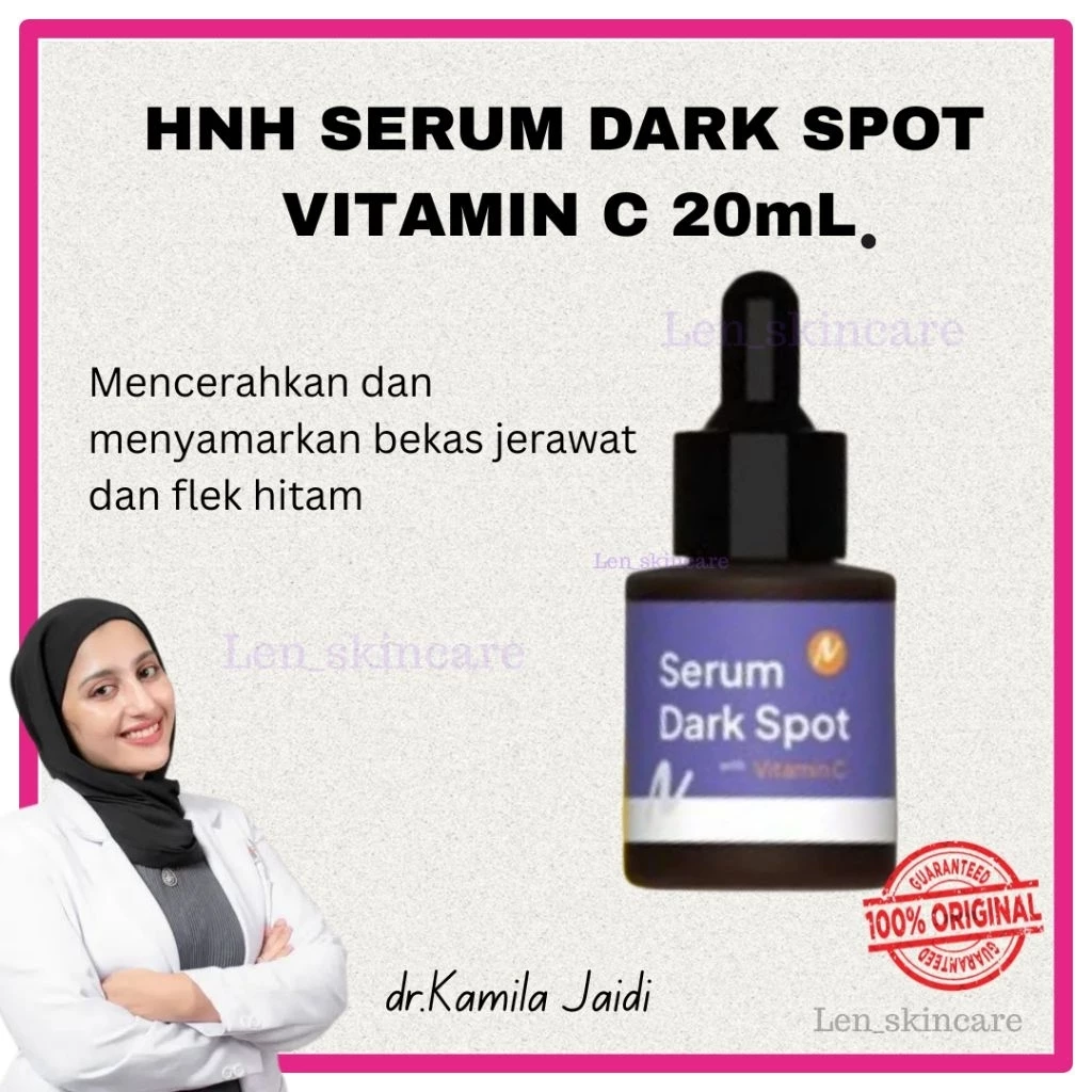 HNH Serum Vitamin C 20% Dark spot Memudarkan Flek Noda Hitam Mencerahkan Glowing by dr.Kamila