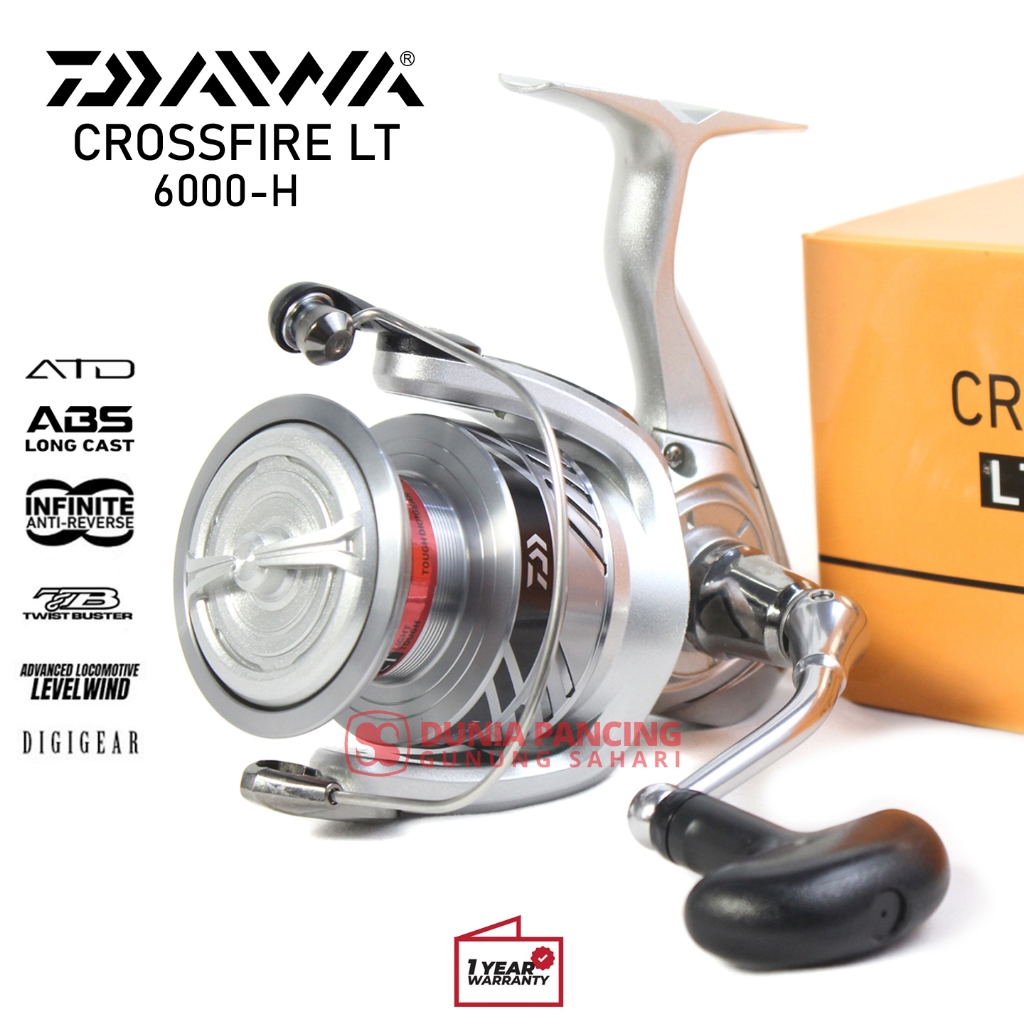crossfire fishing reel Daiwa LT Spinning The heart of the reel is the cold forged and precision milled Digigears Daiwa Crossfire LT 2500 Spinning