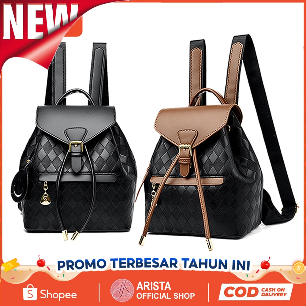 Jual New Tas Ransel Mini Fashion Wanita model serut penutup magnet ...