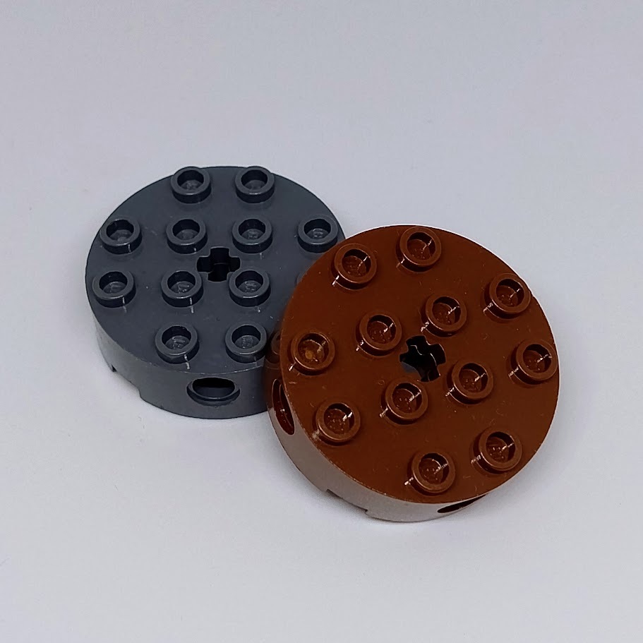 Jual Lego Part 6222 Brick Round 4 x 4 with 4 Side Pin Holes and Center ...