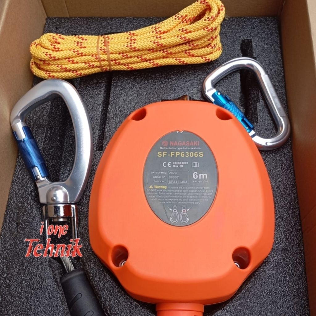 Jual Fall arrester 6 meter nagasaki retractable fall arrester | Shopee ...