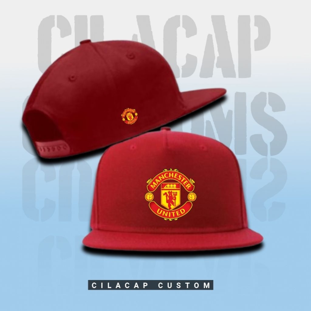 Jual Topi Snapback Hats Manchester United Logo Merah Dewasa | Shopee ...