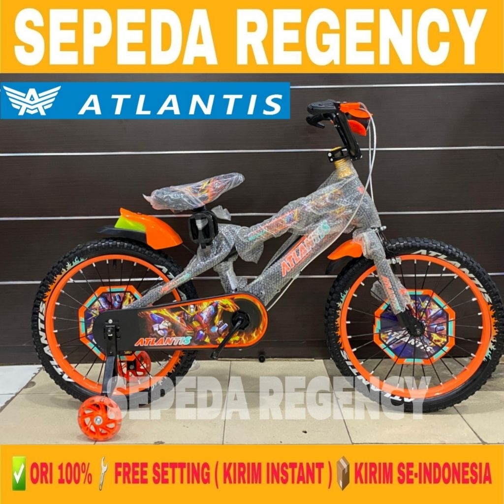 Jual Sepeda Anak Laki BMX ATLANTIS MERAPI 12 16 18 Inch Ban 2.40 Kids ...