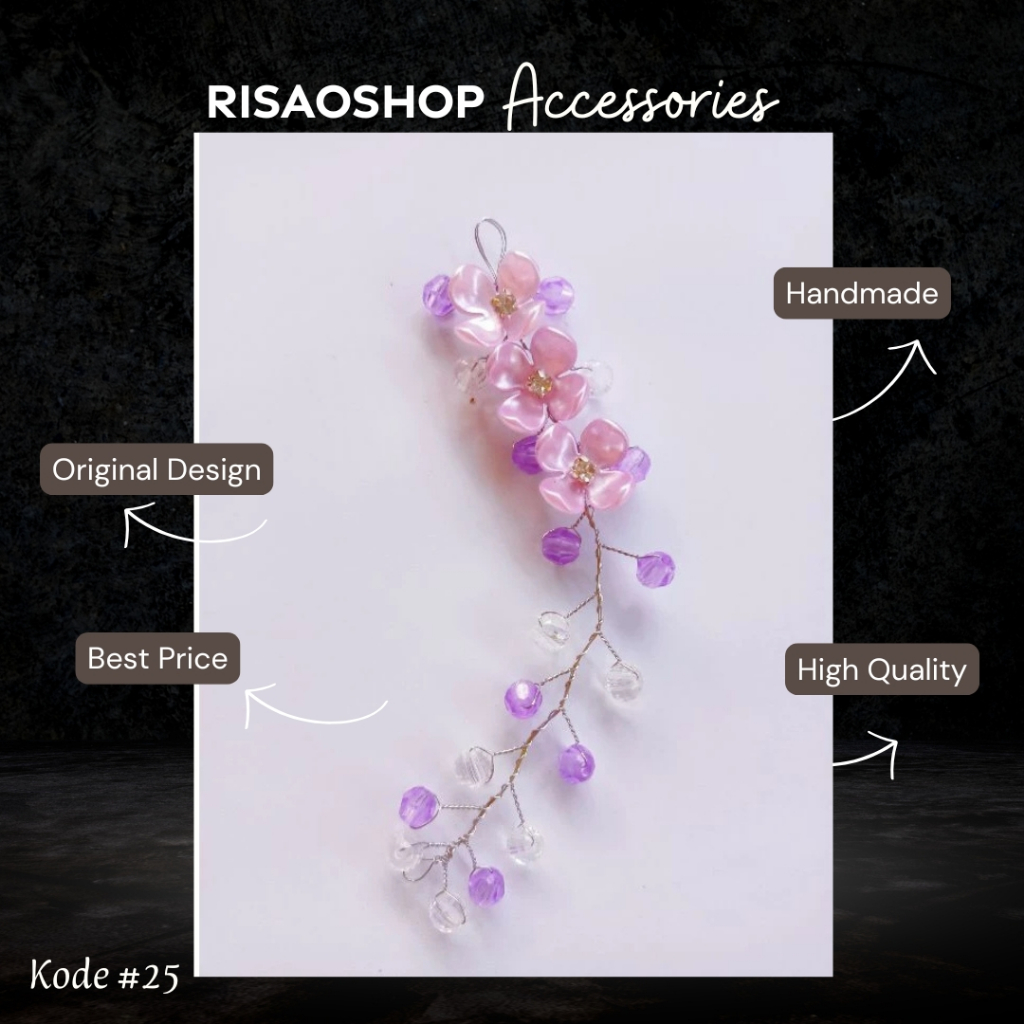 Jual Headpiece | bando | bandana manik manik | mahkota tiara rambut ...