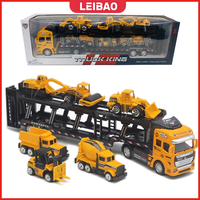 Jual LEIBAO [Free 6 Mobil Car]Mainan Mobil Truk Pullback Mainan Mobil ...