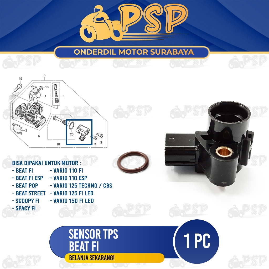 Jual Sensor TPS Beat FI - Indikator Setelan TVS Throttle Iner Gas Honda ...