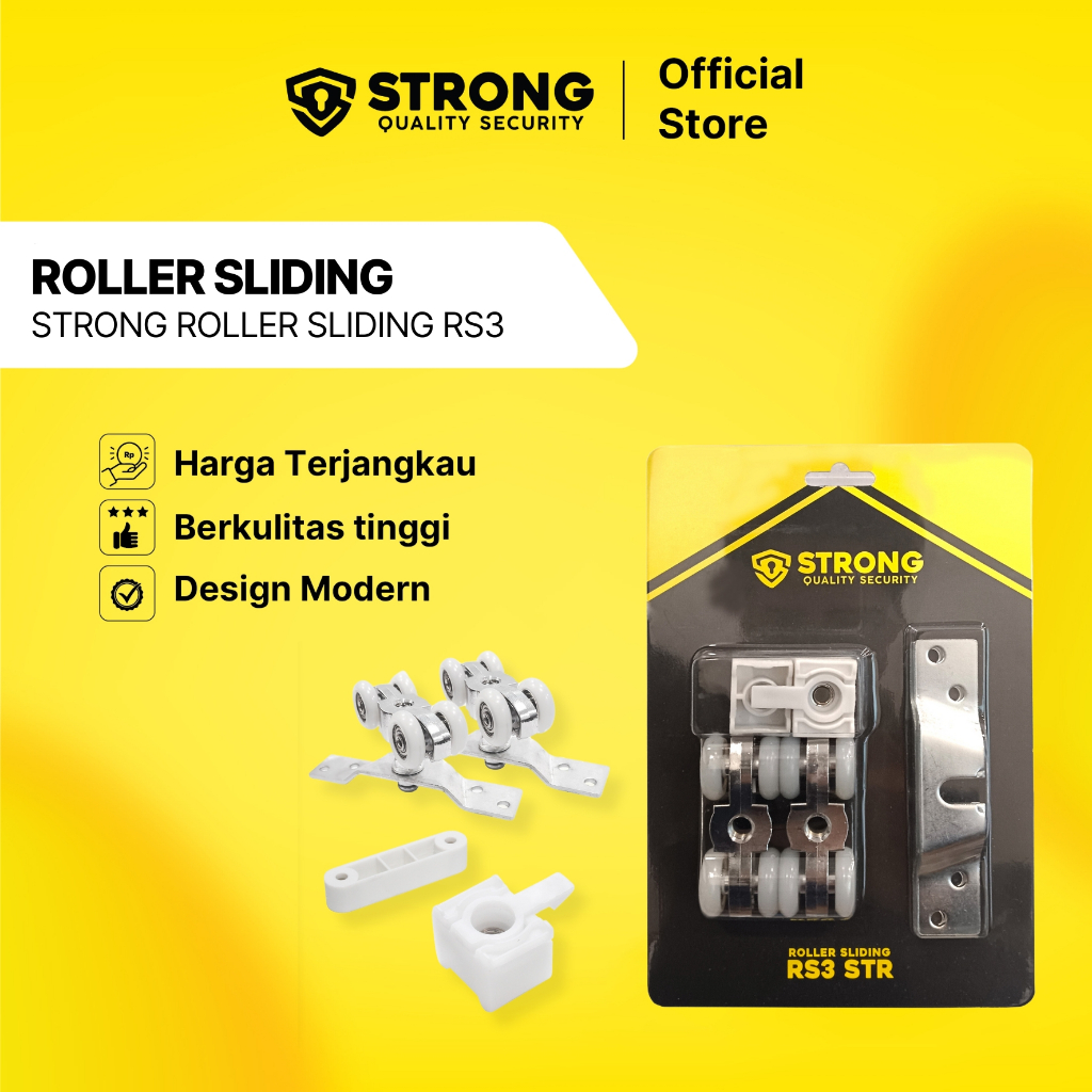 Jual STRONG Roda Pintu Geser RS3 | Roller Sliding Door Set | Roda ...