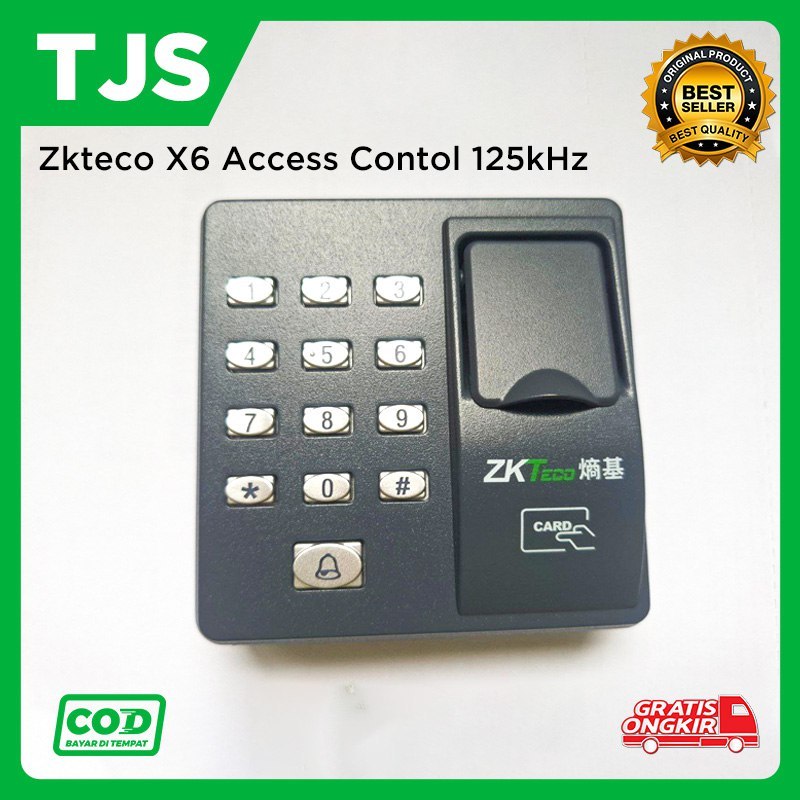 Jual Access Pintu Zkteco X6 Fingerprint RFID 125kHz Proximity Pin ...