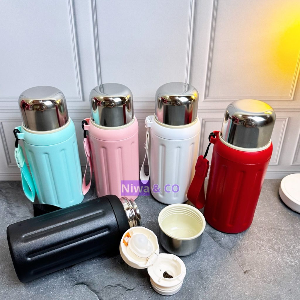 Jual Botol Termos Vacuum Insulated Classic Design Portable Tutup Gelas ...