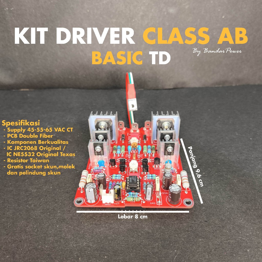 Jual Kit Driver Class AB Basic TD / Driver Kit Kelas AB Basic TD ...