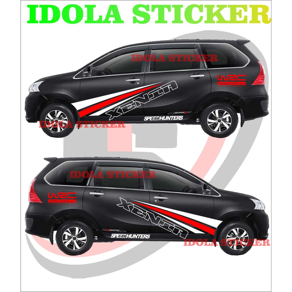 Jual Stiker Mobil Xenia Hitam Lama Sticker Daihatsu Xenia Simple keren ...