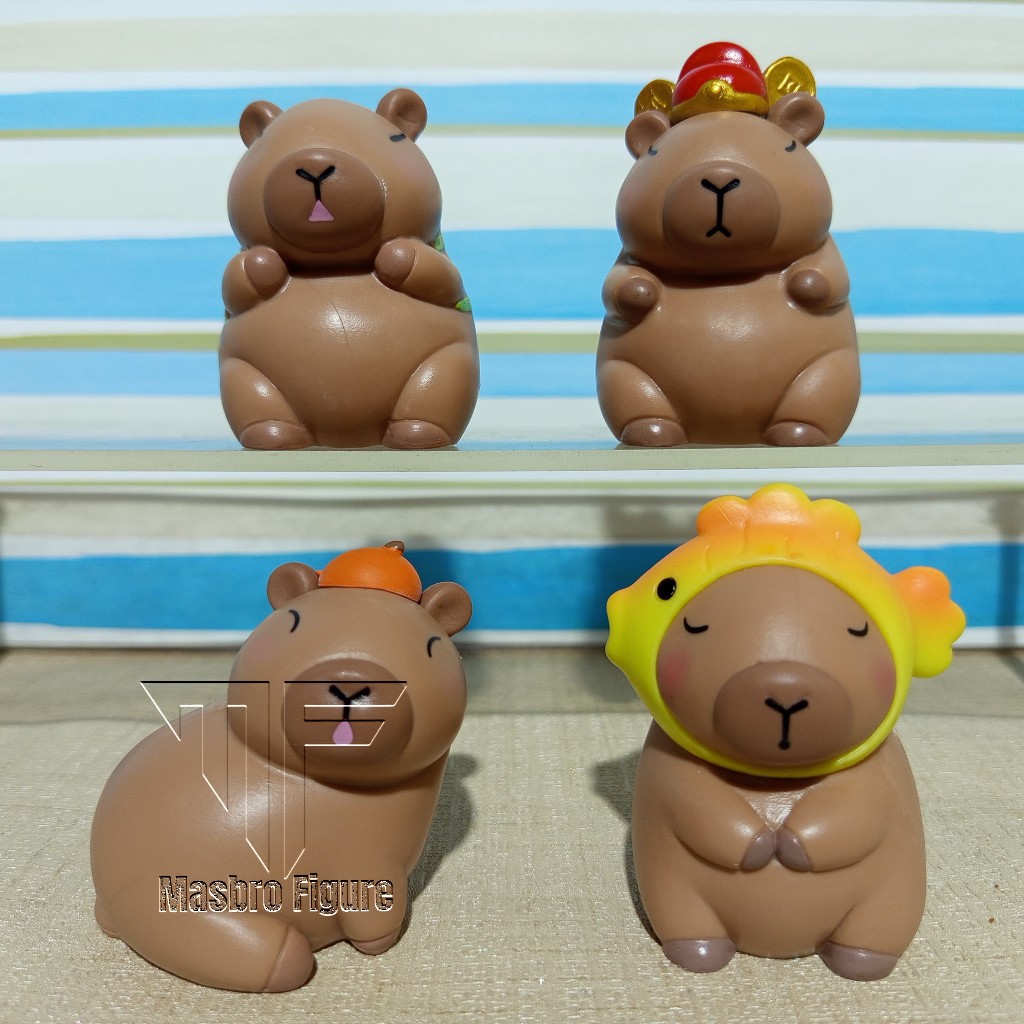 Jual Figure CAPYBARA Topper Cake Mainan Figure KAPIBARA Set Isi 8 Pcs ...