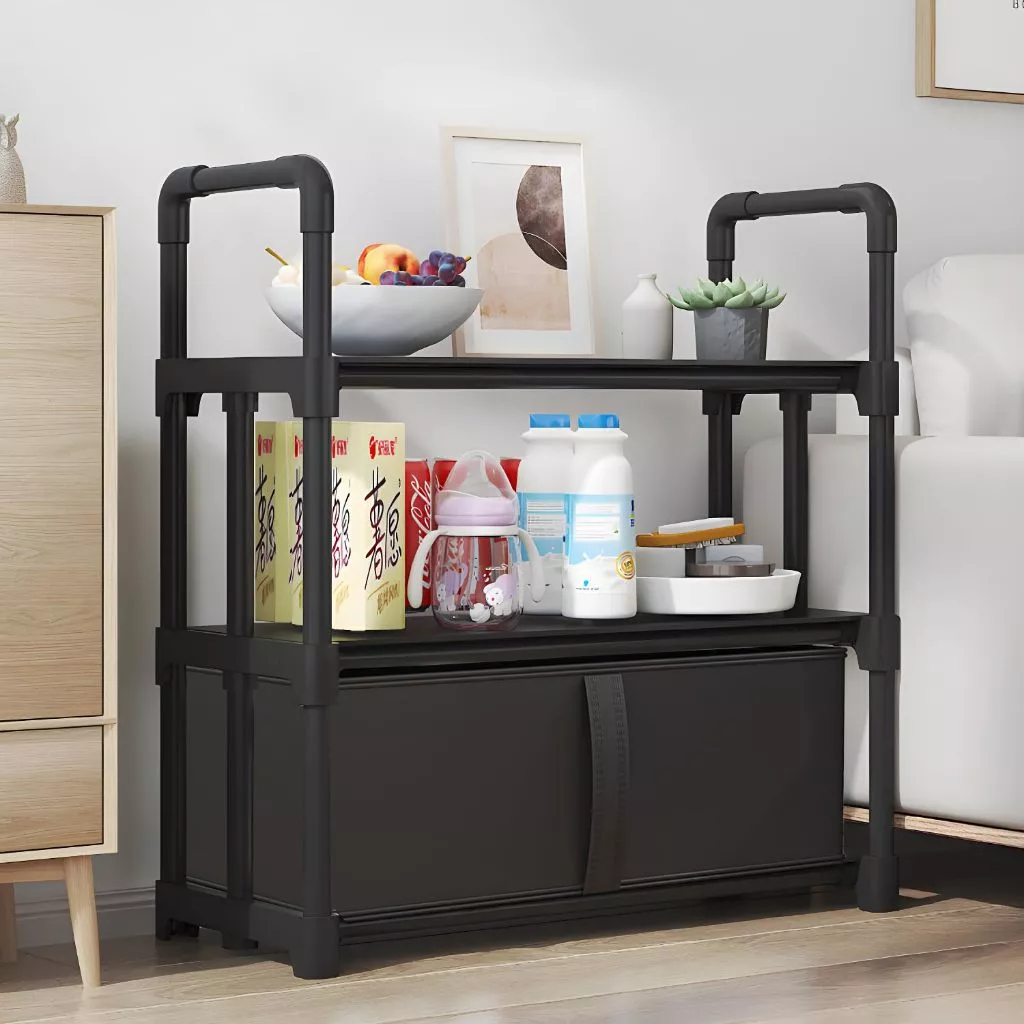 Jual Rak Penyimpanan Serbaguna Storage Rack Laci 3 Susun 2 Laci Kain ...