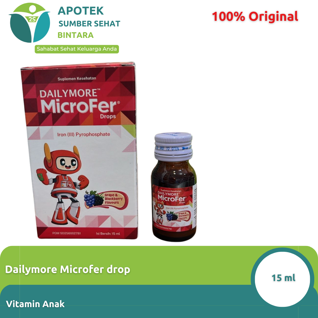 Jual Dailymore MicroFer Drops - Vitamin Zat Besi Anak | Shopee Indonesia