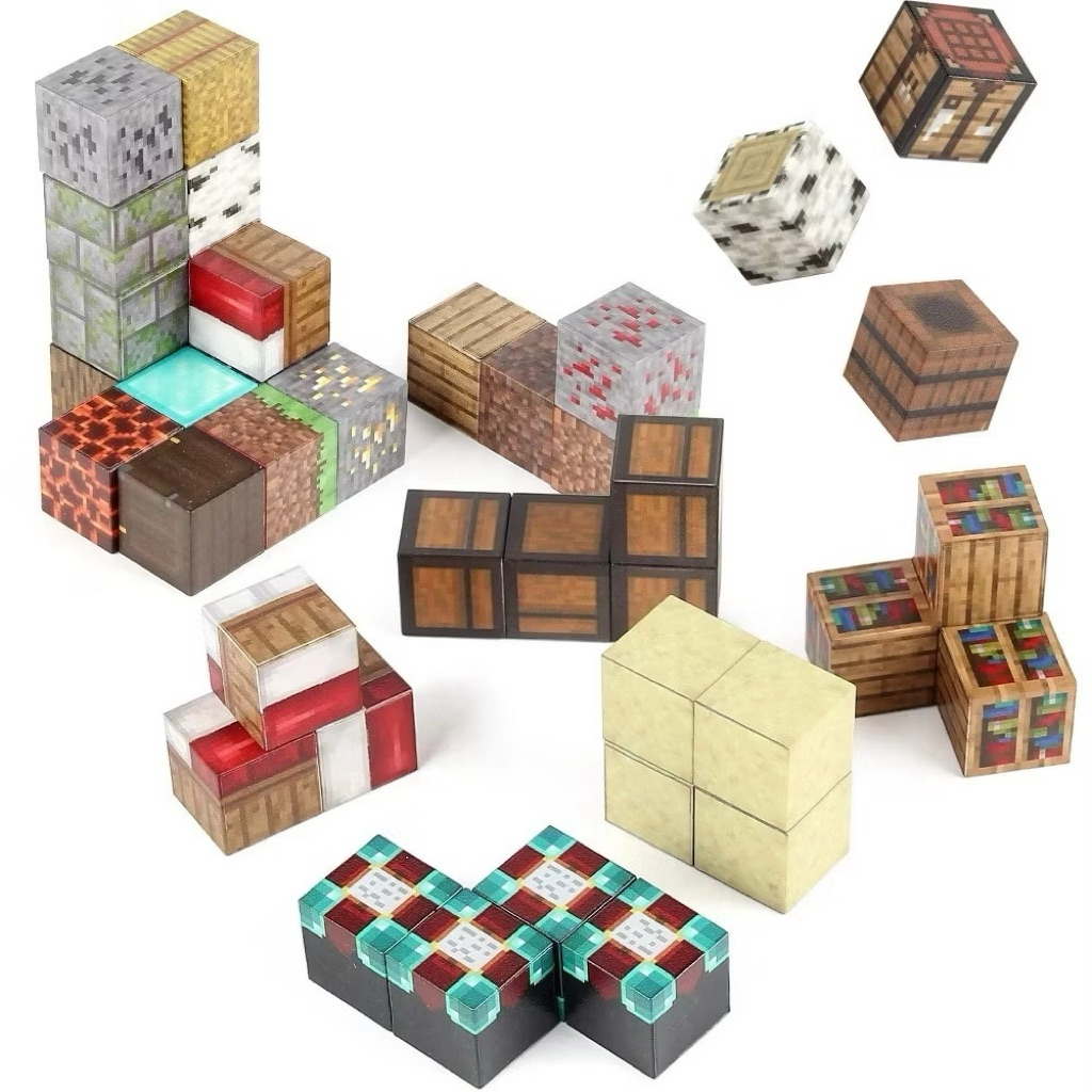 Jual Magnetic cube / kubus magnet satuan my mine world cubes block ...