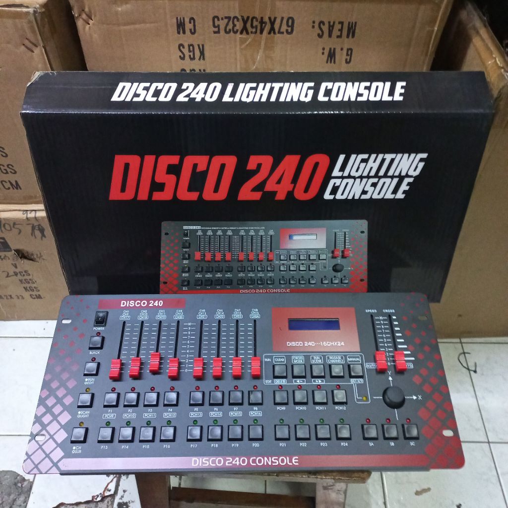 Jual Mixer light dmx disco 240 mixer lampu sorot par led moving beam ...