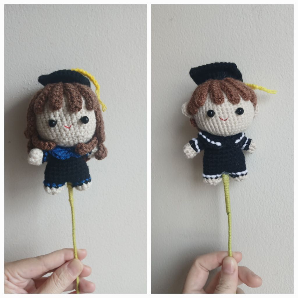 Jual Boneka Wisuda Rajut Graduation doll | Shopee Indonesia