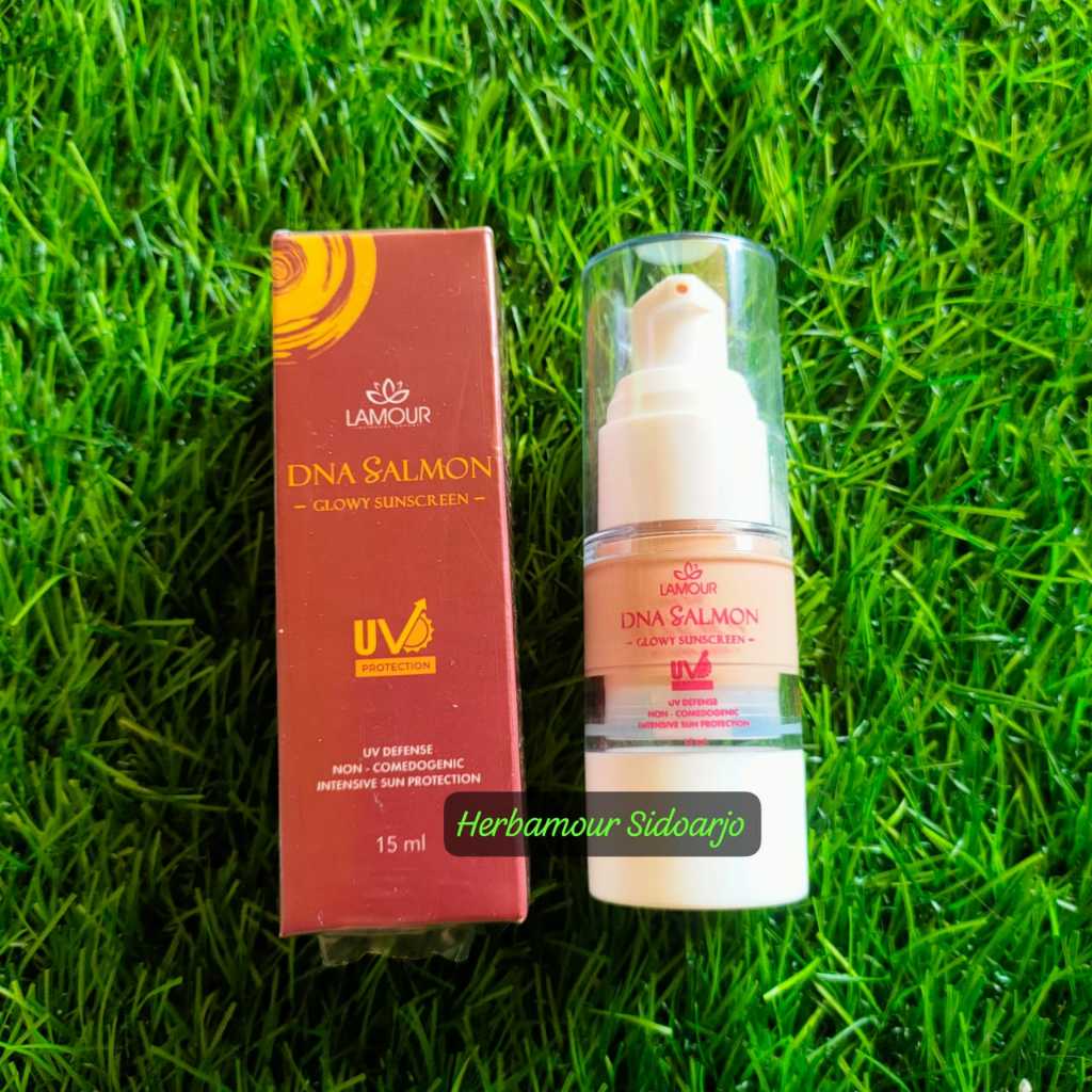 Jual DNA SALMON GLOWY SUNSCREEN 15ml (Sunscreen Wajah SPF 50 PA+++ by ...