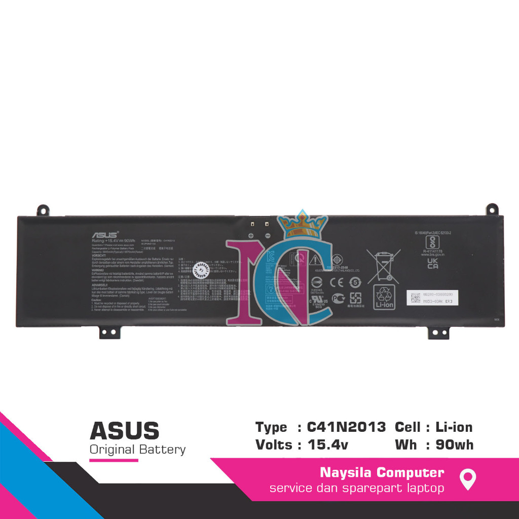 XITAIAN C41N2013 Ersatz Laptop Akku Kompatibel Mit Asus ROG Strix G17 G713 G15 G513