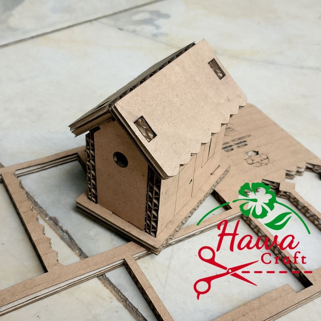oOo Prakarya Kerajinan Kardus Miniatur Rumah oOo