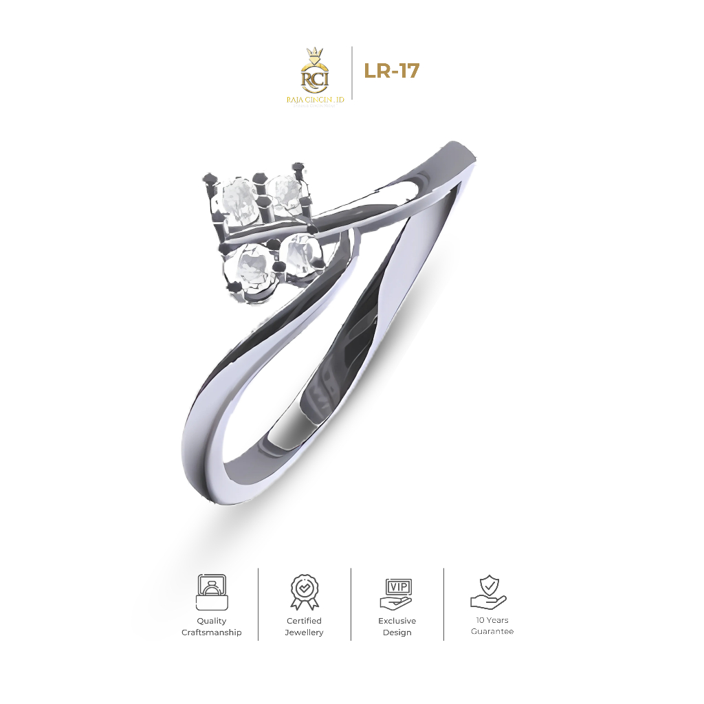 Jual Raja Cincin Indonesia - Ladies Ring Diamond (F) VVS2 12K/18K LR17 ...