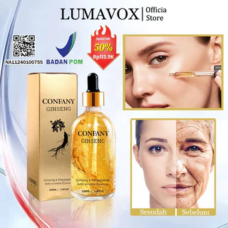 LUMAVOX Serum Ginseng 100ml Anti Aging Penghilang Kerutan Wajah Ginseng Serum Anti Kerut Serum Anti Aging Dan Mencerahkan Penghilang Keriput Di Wajah