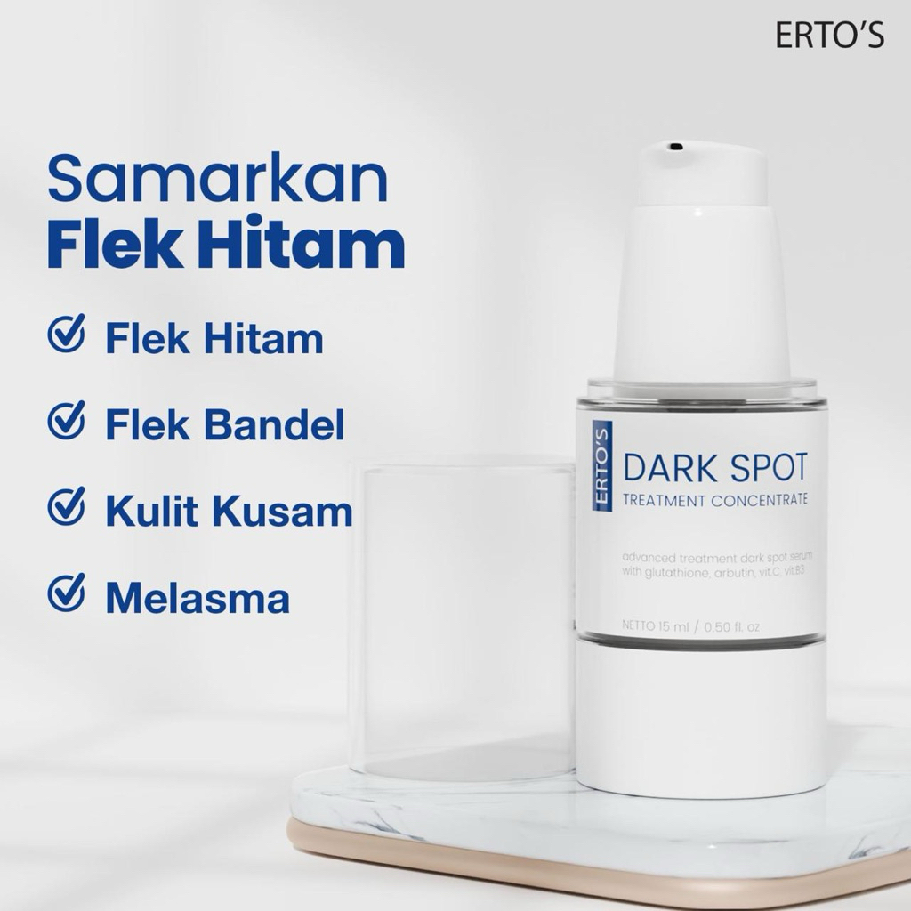 ERTO'S Dark Spot Serum Penghilang Flek Hitam Melasma Pencerah Kulit