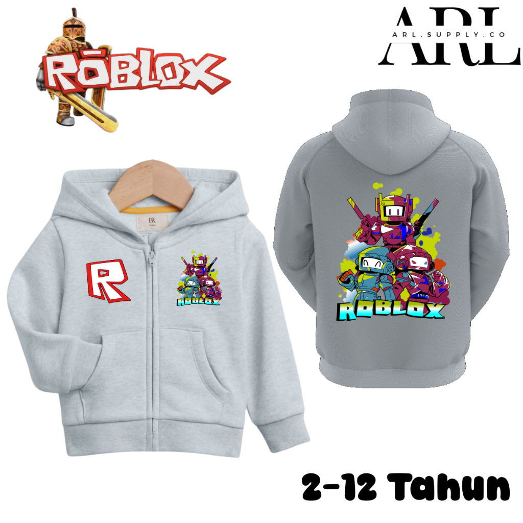 Jual ARL SUPPLY CO - Jaket Model Zipper Motif Roblox Terbaru untuk Usia ...
