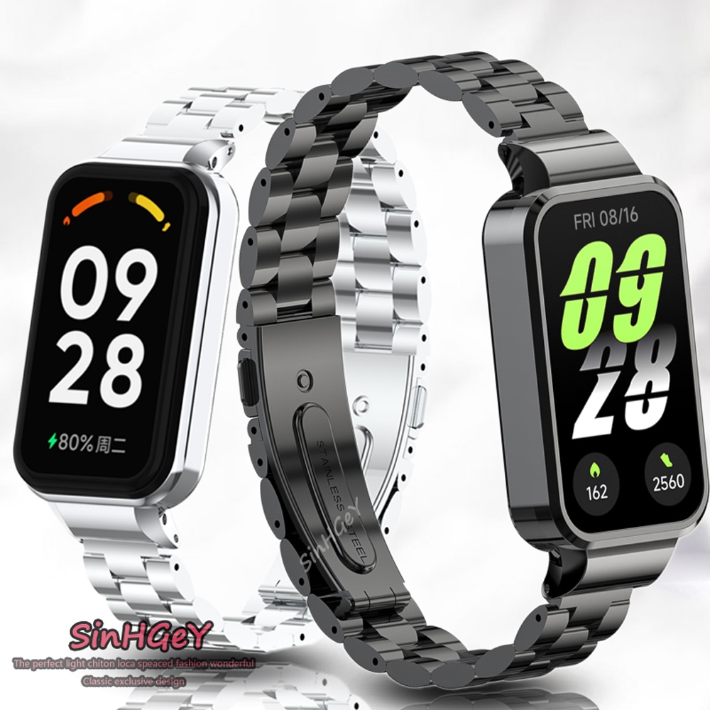 Jual tali jam tangan Xiaomi Smart Band 9 8 Active Strap Logam Redmi ...
