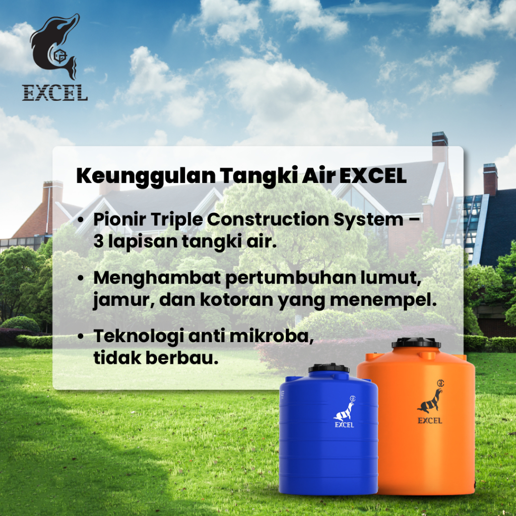 Jual EXCEL Tangki Air, Tandon Air, Tanki Air, Toren, Kuat tahan bocor ...