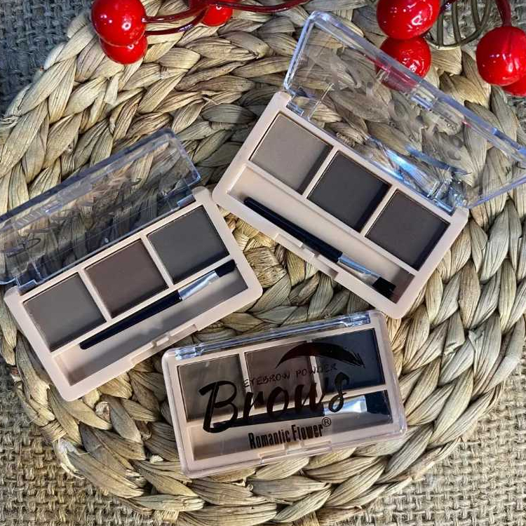 Jual Eyebrow Powder Romantic Flower 3 Color Palette - Brows 0538 ...