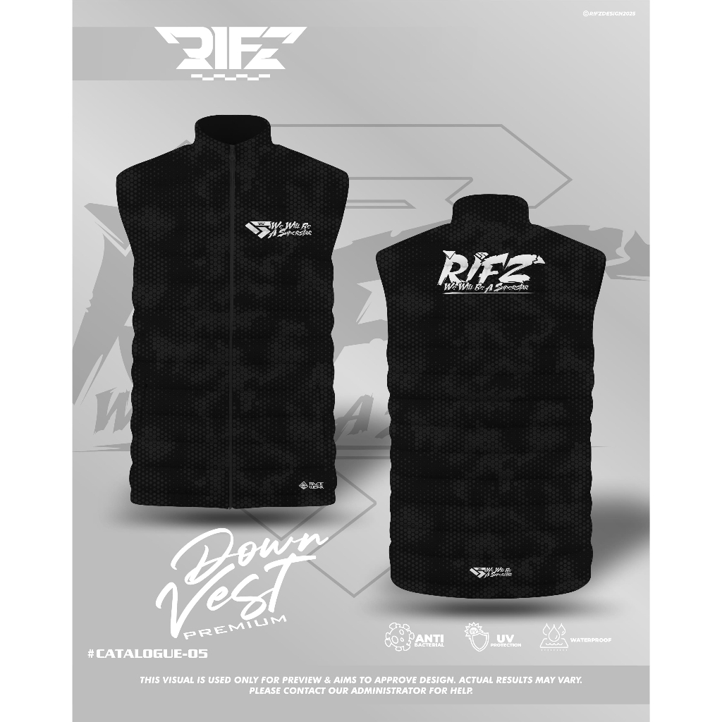 Jual Rompi Puffer Down Vest Riding Rompi Waterproof Vest Premium ...